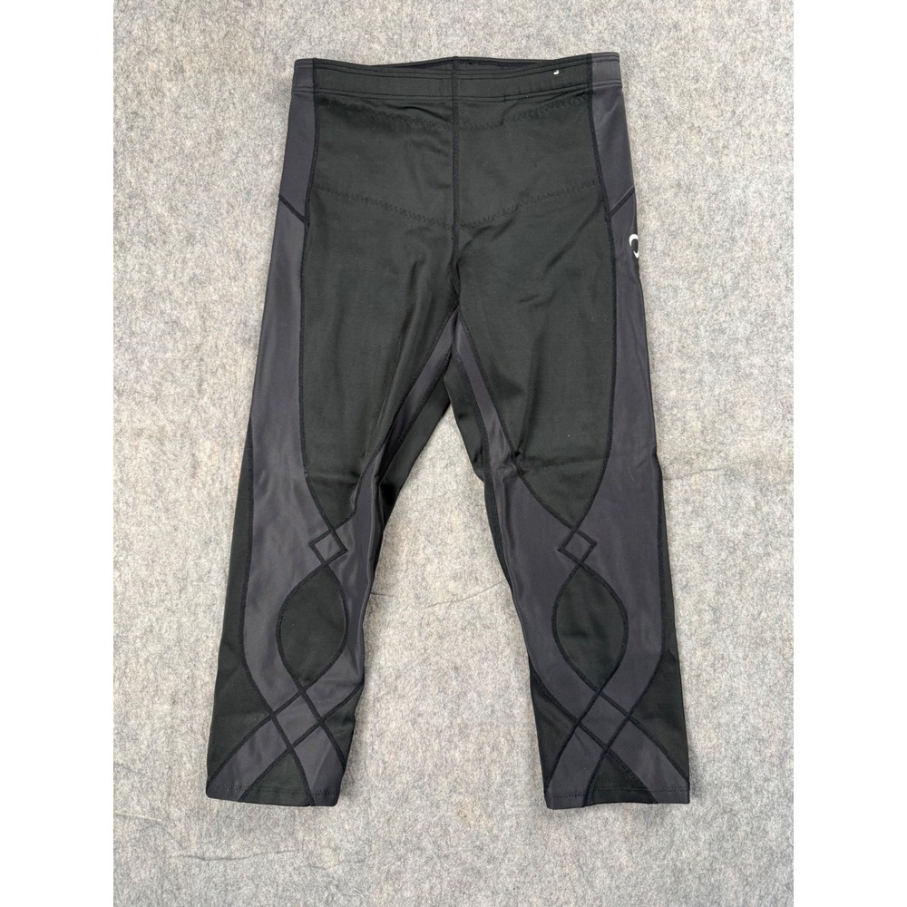 CW-X Stabilyx Women Black Compression Tights Support Web Crop Leggings 125806 L